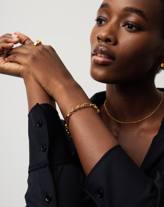 Axiom Chain Bracelet | 18ct Gold Plated