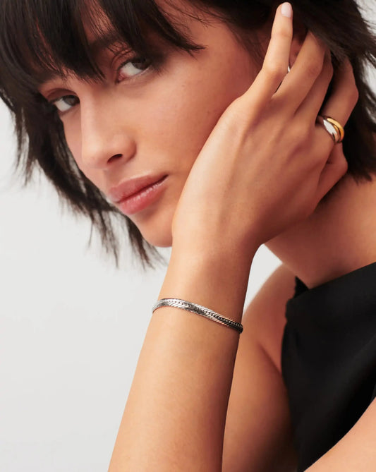 Classic Snake Chain Bracelet | Silver Plated