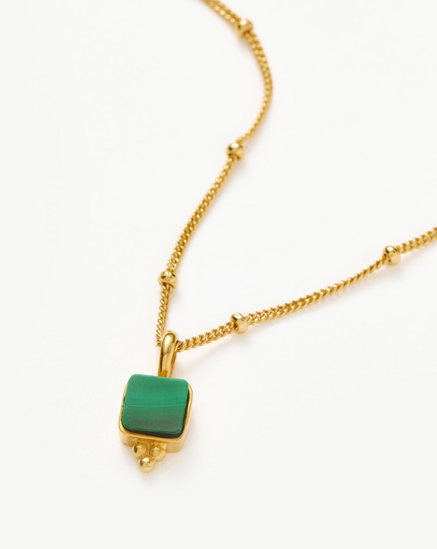 Lucy Williams Malachite Choker | 18ct Gold Vermeil/Malachite