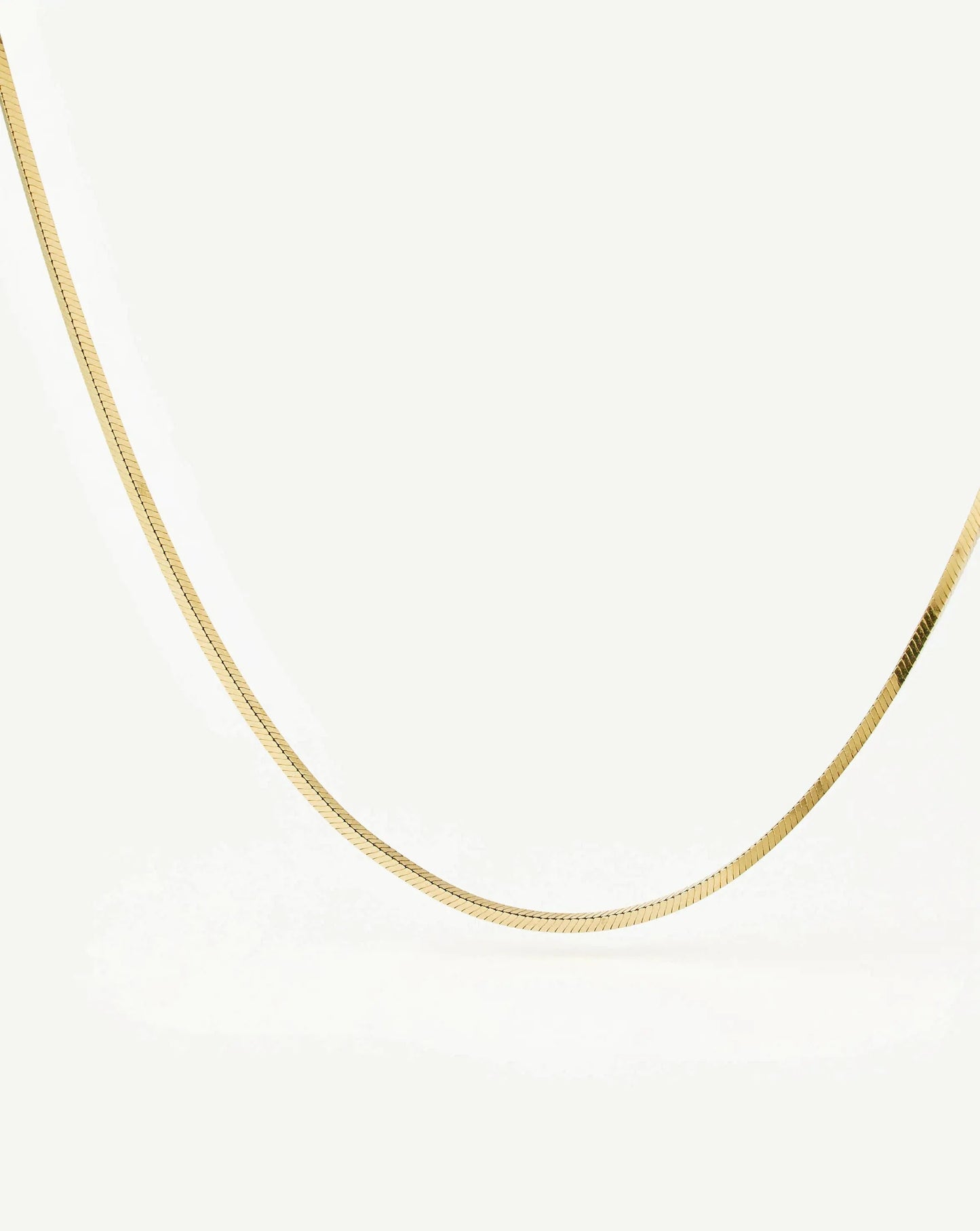 Lucy Williams Short Square Snake Chain Necklace