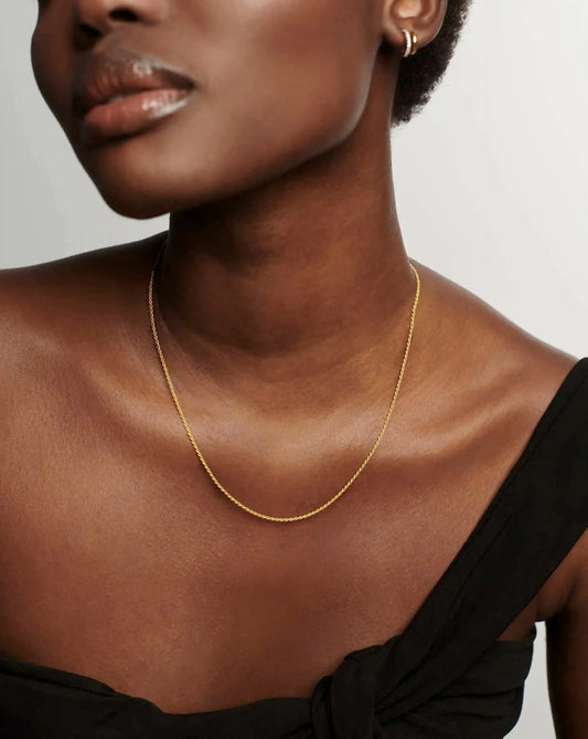 Medium Rope Chain Necklace | 18ct Gold Vermeil