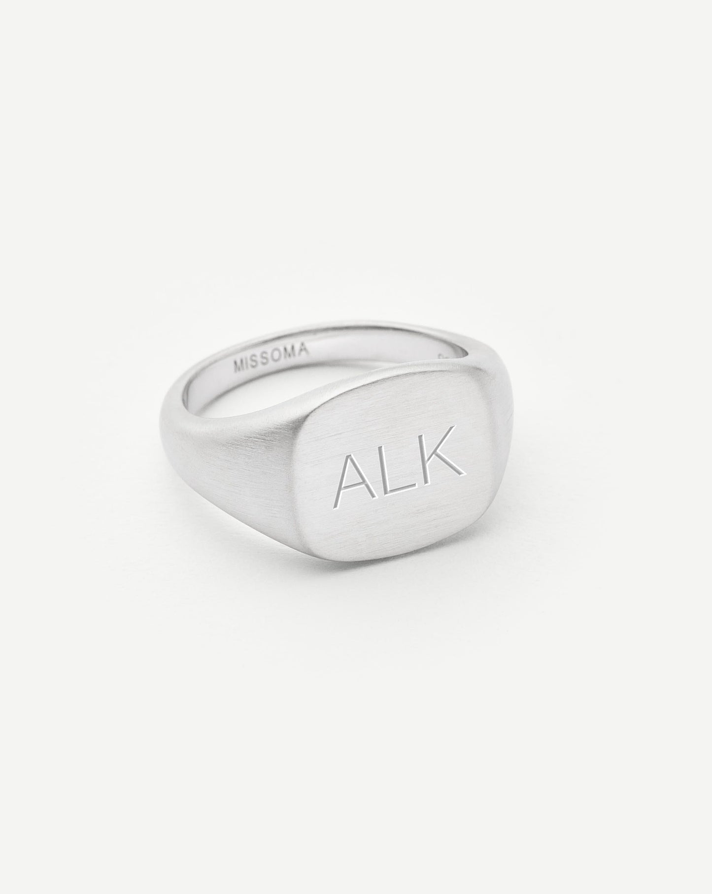 Mens Engravable Signet Ring | Sterling Silver