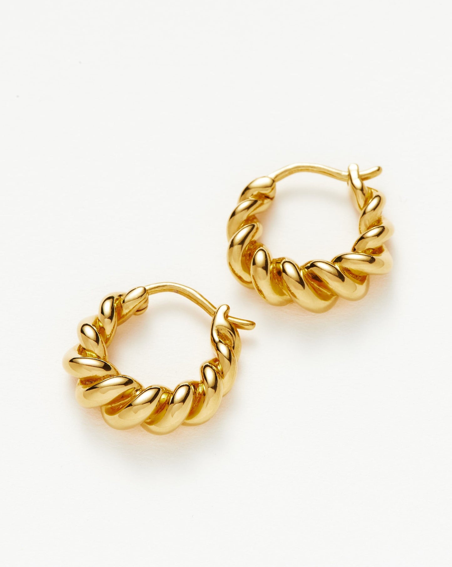 Small Tidal Hoop Earrings | 18ct Gold Vermeil