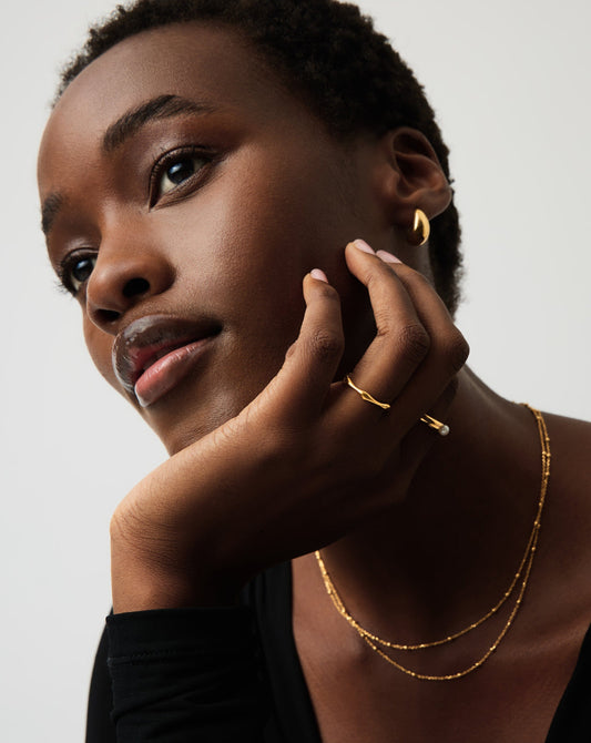 Molten Stacking Ring | 18ct Gold Vermeil