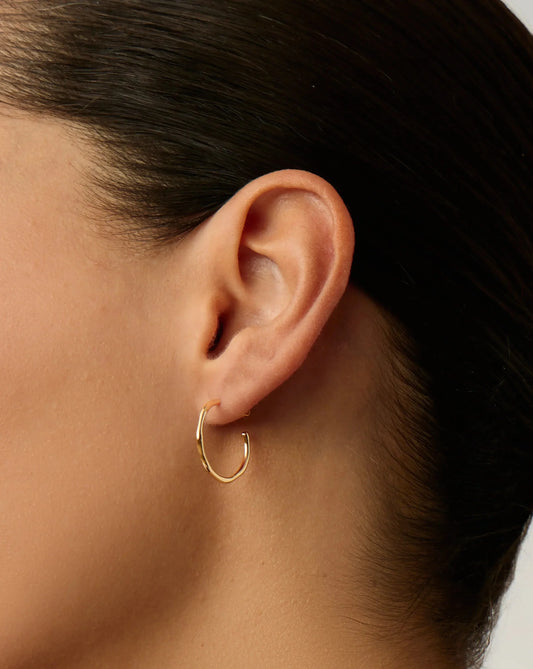 Small Molten Hoop Earrings