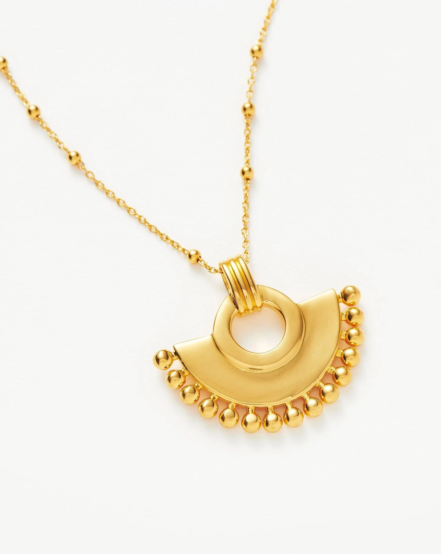 Zenyu Fan Necklace | 18ct Gold Plated