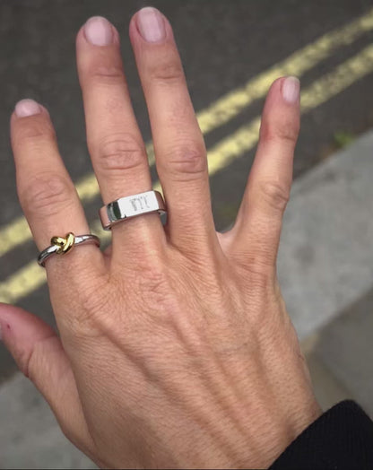 Lucy Williams Knot Stacking Ring | Mixed Metal