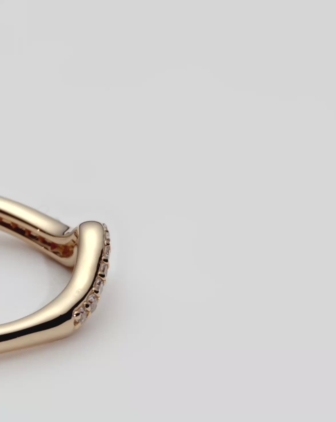 Molten Snow Fine Diamond Stacking Ring | 14ct Solid Gold/Lab Grown Diamonds