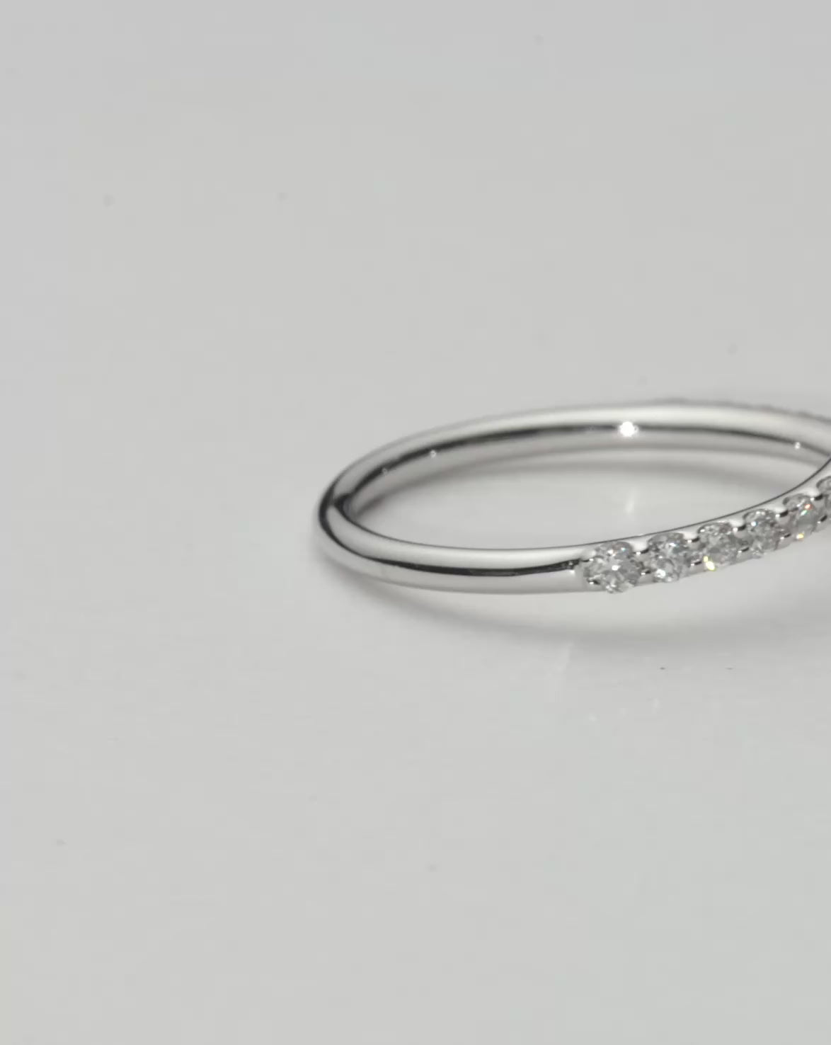 Fine Open Claw Ring | 14ct White Gold/Diamond