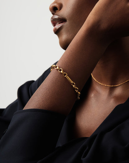 Axiom Chain Bracelet | 18ct Gold Plated