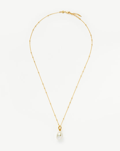 Baroque Pearl Chain Necklace | 18ct Gold Vermeil/Pearl