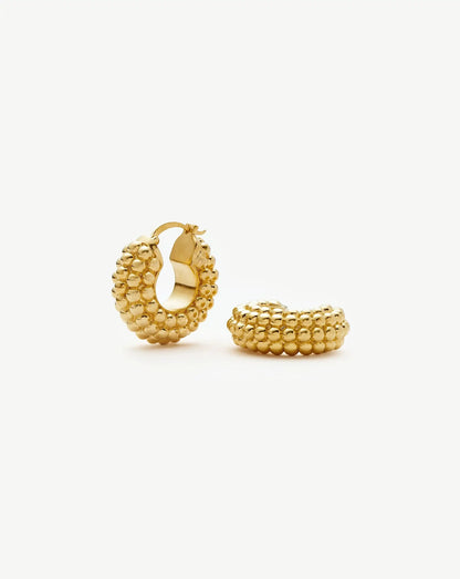 Baya Hoop Earrings | 18ct Gold Plated