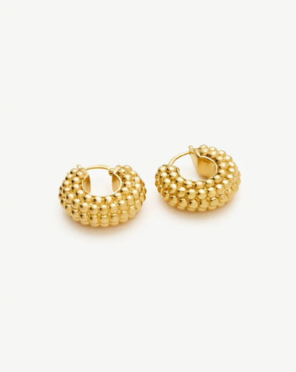 Baya Hoop Earrings | 18ct Gold Plated
