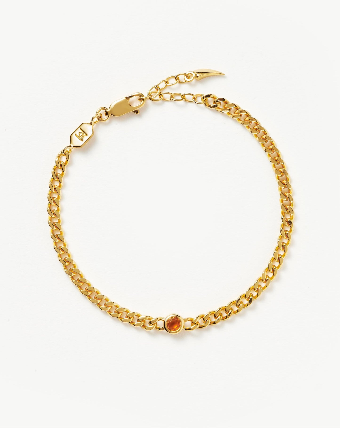 November Birthstone Chain Bracelet | 18ct Gold Plated Vermeil/Citrine