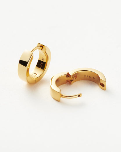 Chubby Tunnel Huggies | 18ct Gold Vermeil