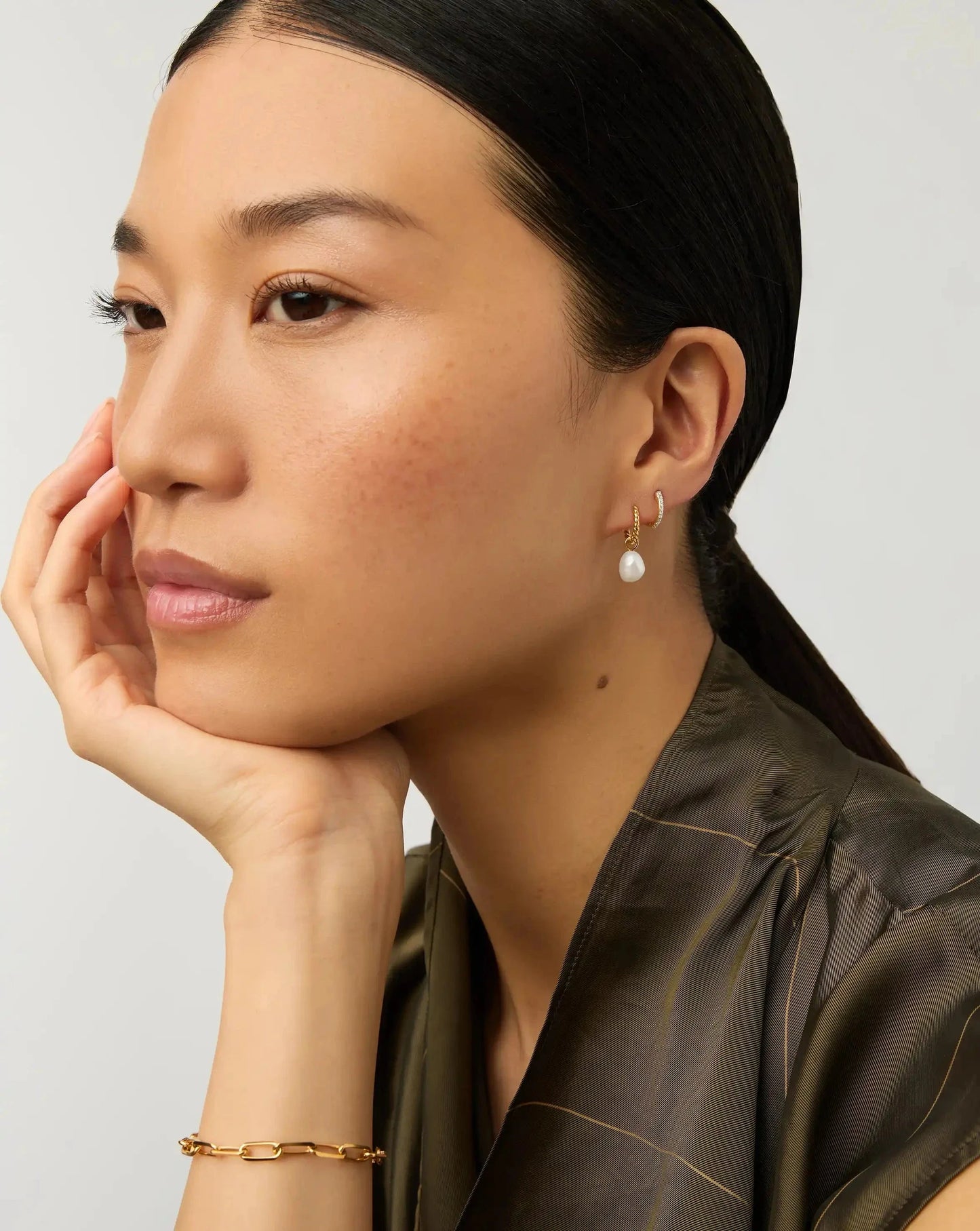 Classic Pave Huggies | 18ct Gold Vermeil/Cubic Zirconia