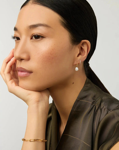 Classic Pave Huggies | 18ct Gold Vermeil/Cubic Zirconia