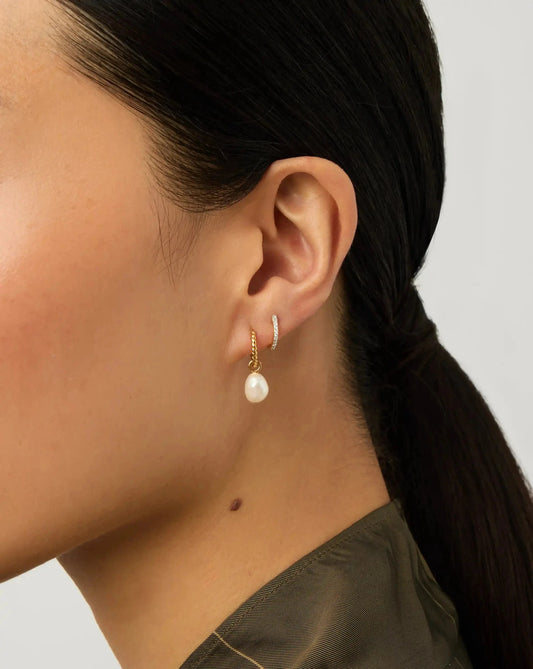 Classic Pave Huggies | 18ct Gold Vermeil/Cubic Zirconia