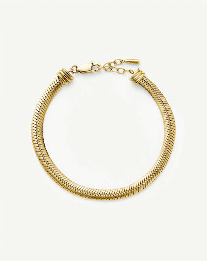 Classic Snake Chain Bracelet | 18ct Gold Plated