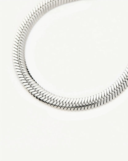 Classic Snake Chain Bracelet | Silver Plated