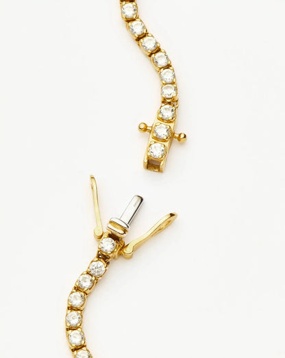 Classic Tennis Bracelet | 18ct Gold Vermeil Cubic Zirconia
