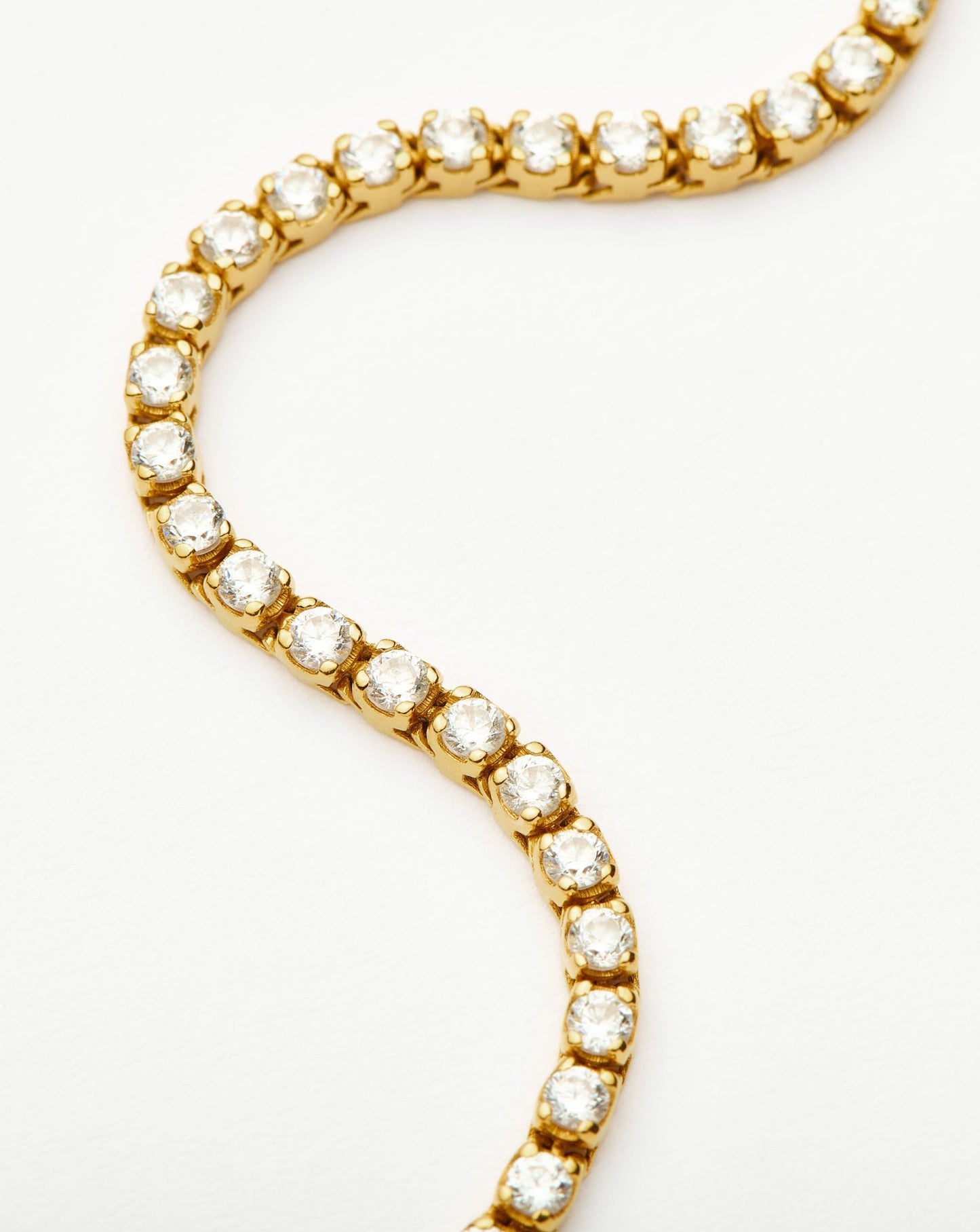 Classic Tennis Bracelet | 18ct Gold Vermeil Cubic Zirconia