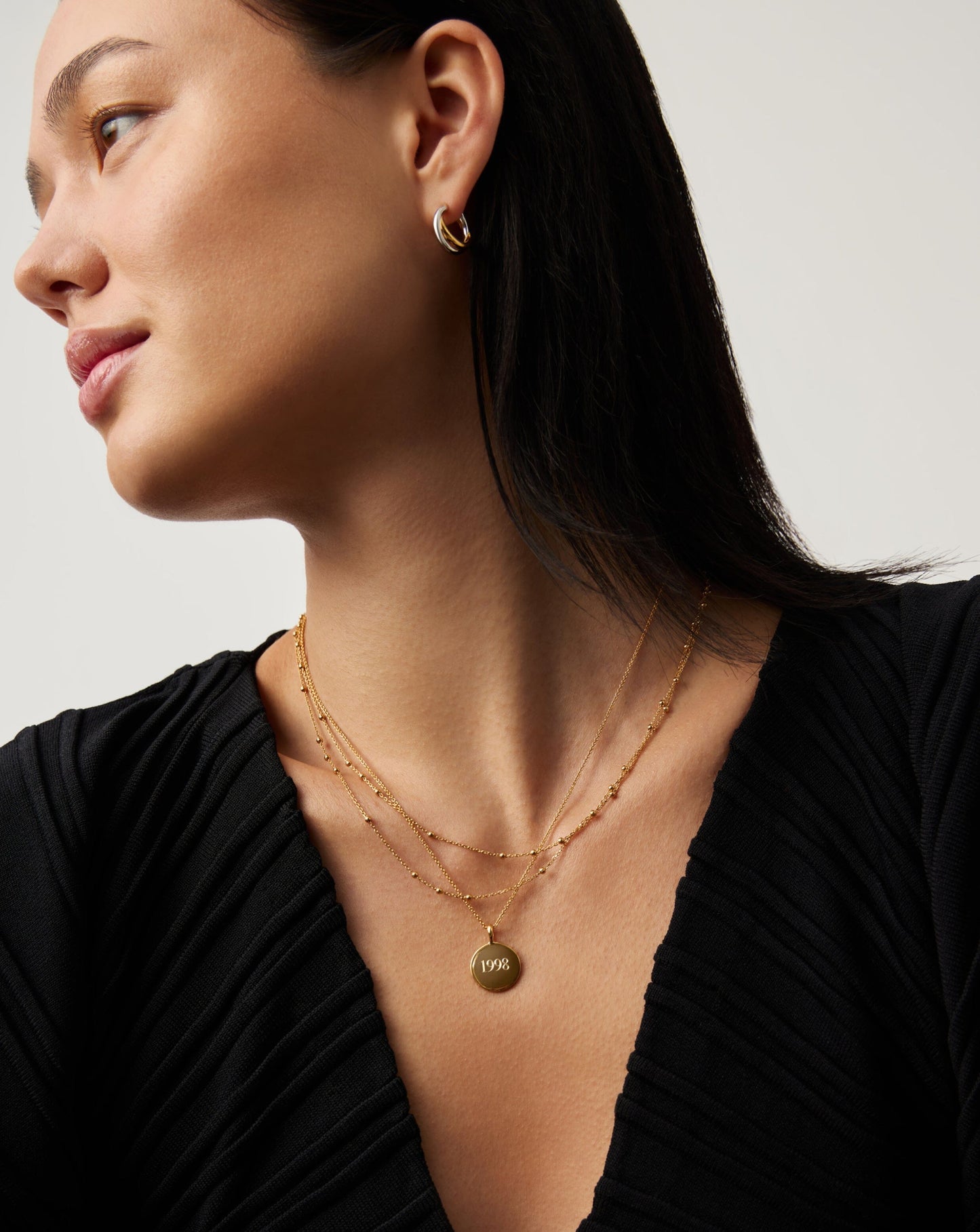 Engravable Round Necklace