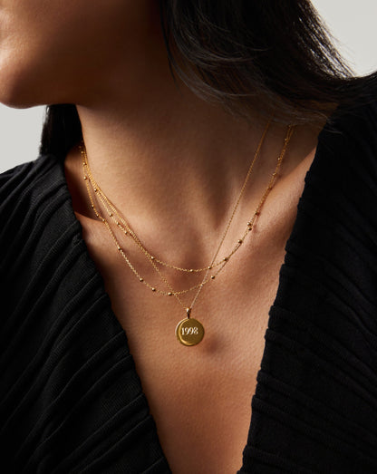 Engravable Round Necklace