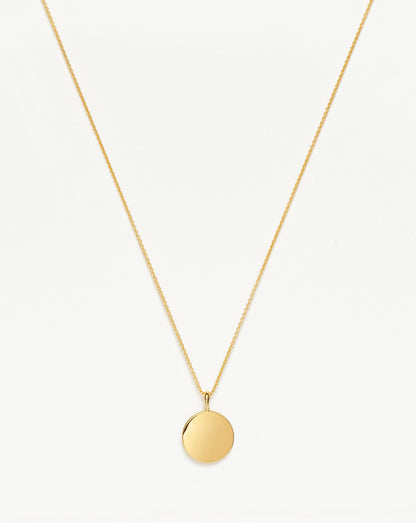 Engravable Round Necklace