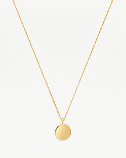 Engravable Round Necklace