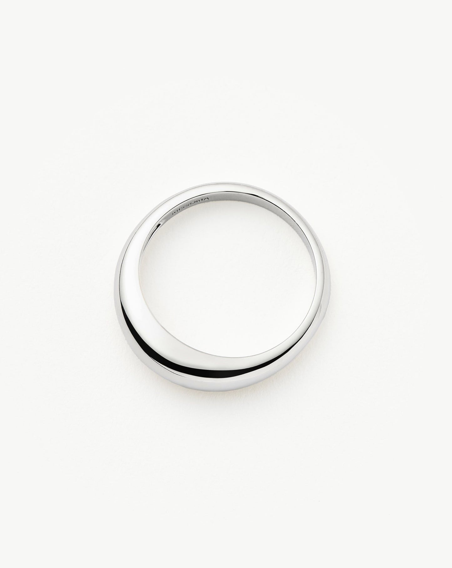 Fine Classic Dome Ring | 14ct Solid White Gold
