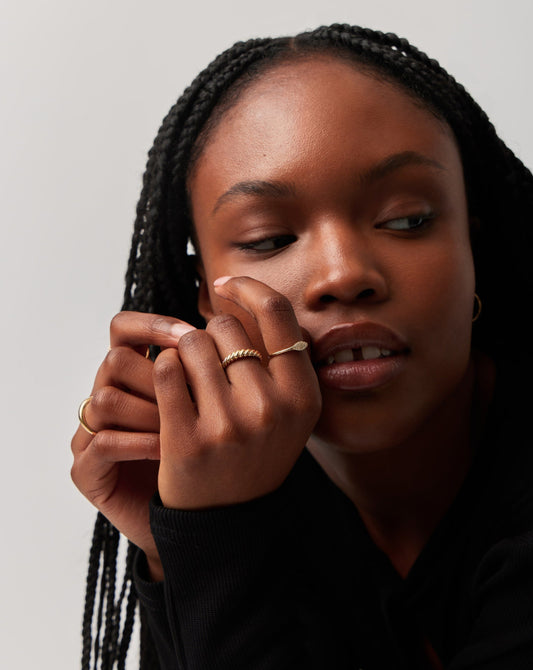 Fine Diamond Signet Ring | 14ct Solid Gold/Diamond