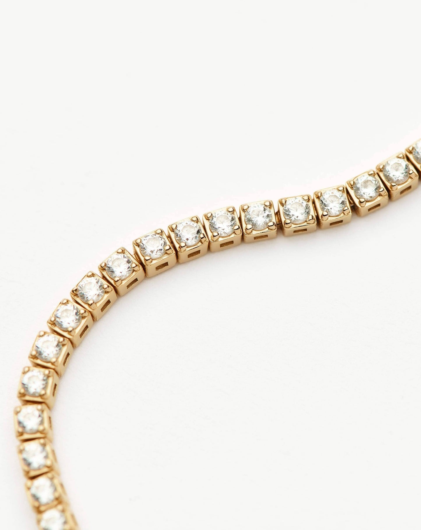 Fine Diamond Tennis Bracelet - Size M/L | 14ct Solid Gold Lab Grown Diamonds