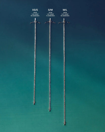 Fine Diamond Tennis Bracelet - Size M/L | 14ct Solid Gold Lab Grown Diamonds