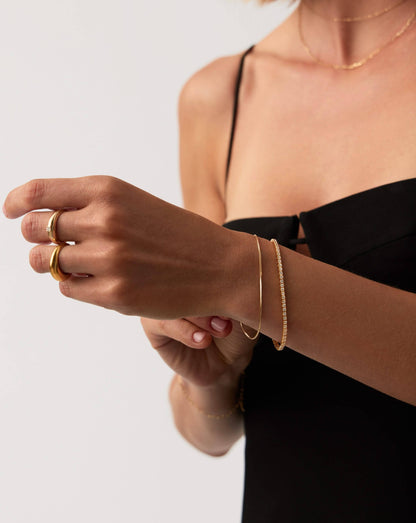 Fine Diamond Tennis Bracelet - Size XS/S | 14ct Solid Gold Lab Grown Diamonds