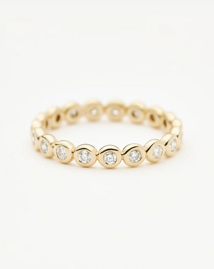 Fine Diamond Tennis Eternity Ring | 14ct Solid Gold