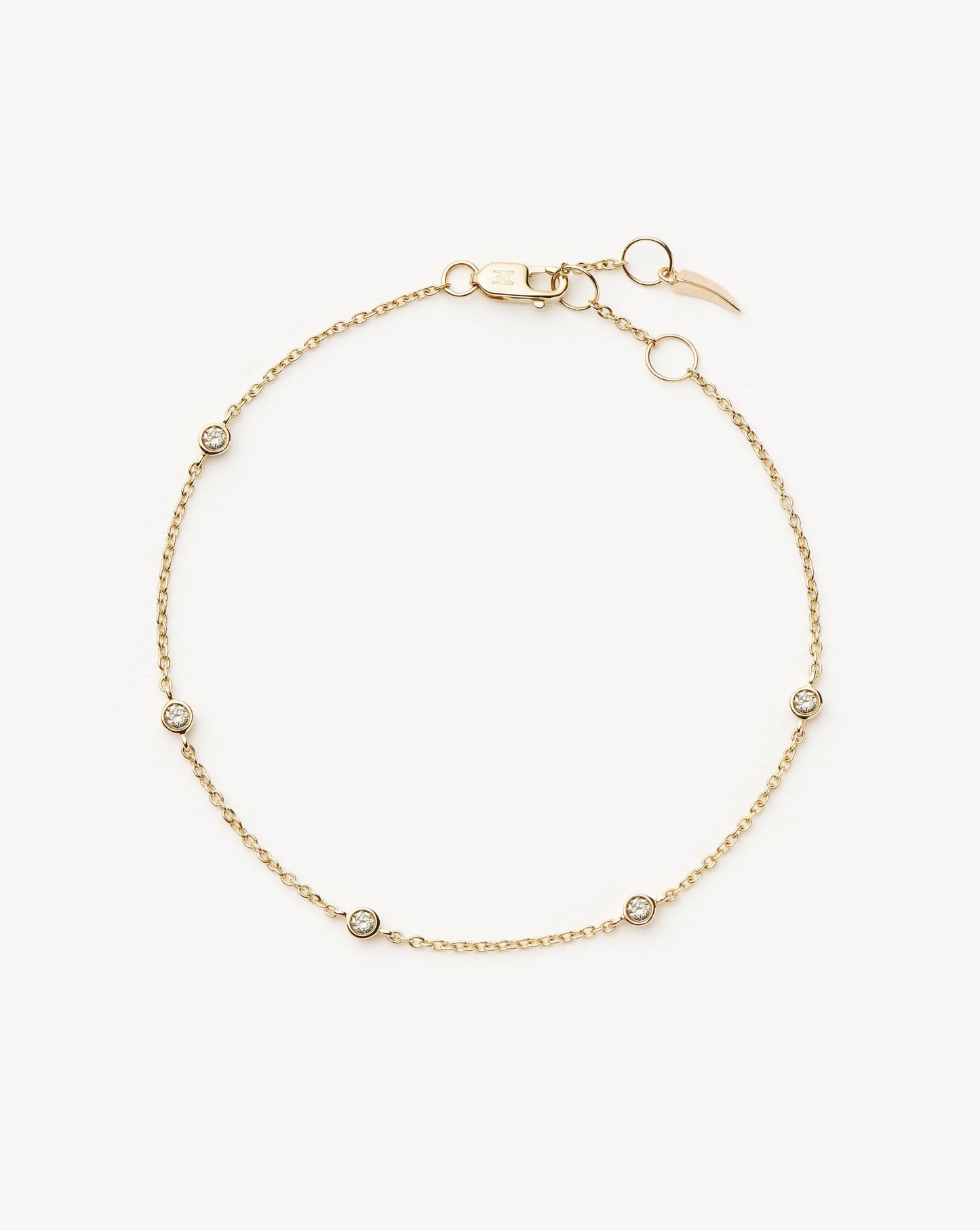 Fine Floating Diamond Bracelet | 14ct Solid Gold