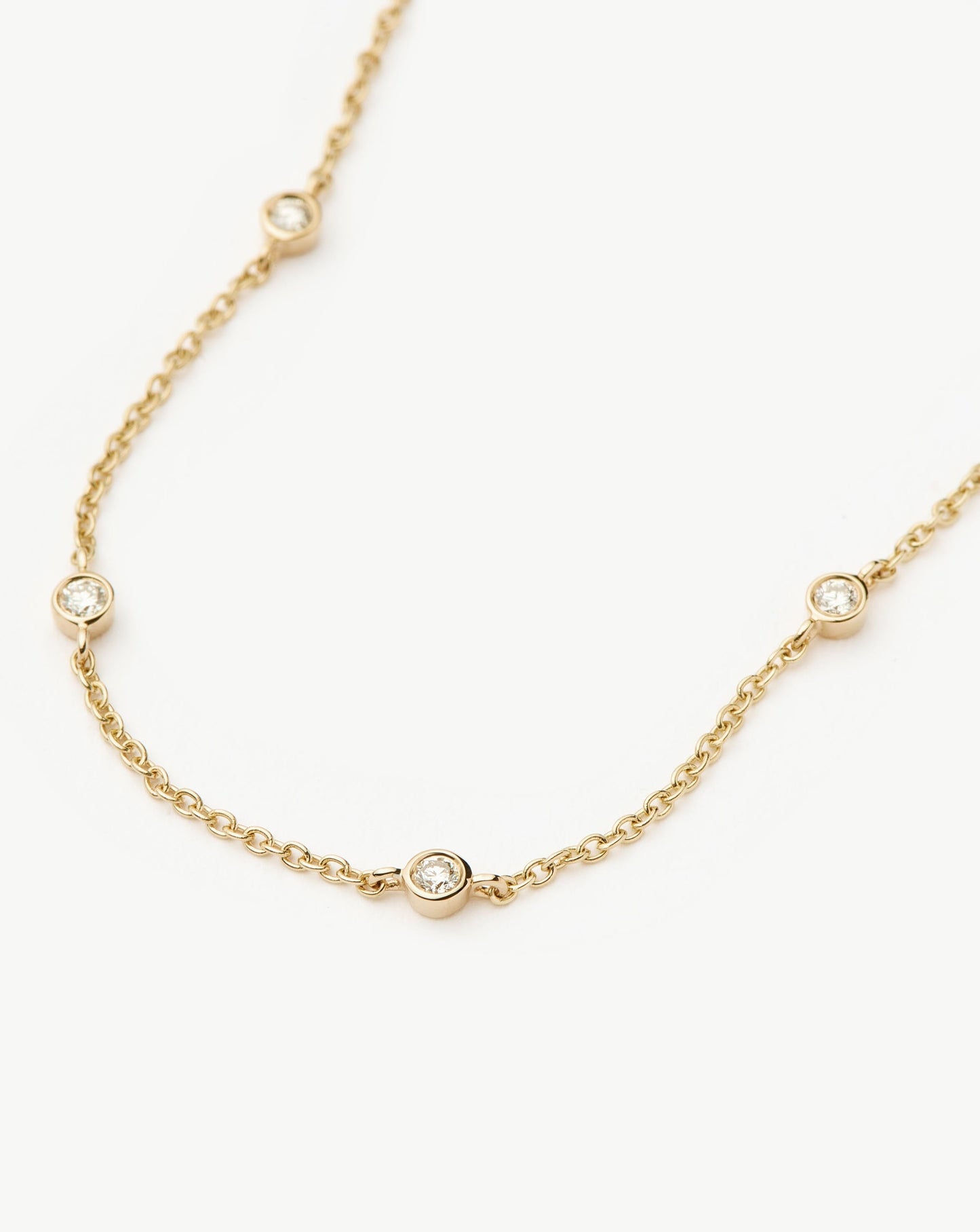 Fine Floating Diamond Bracelet | 14ct Solid Gold