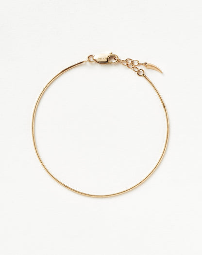 Fine Square Snake Chain Bracelet
