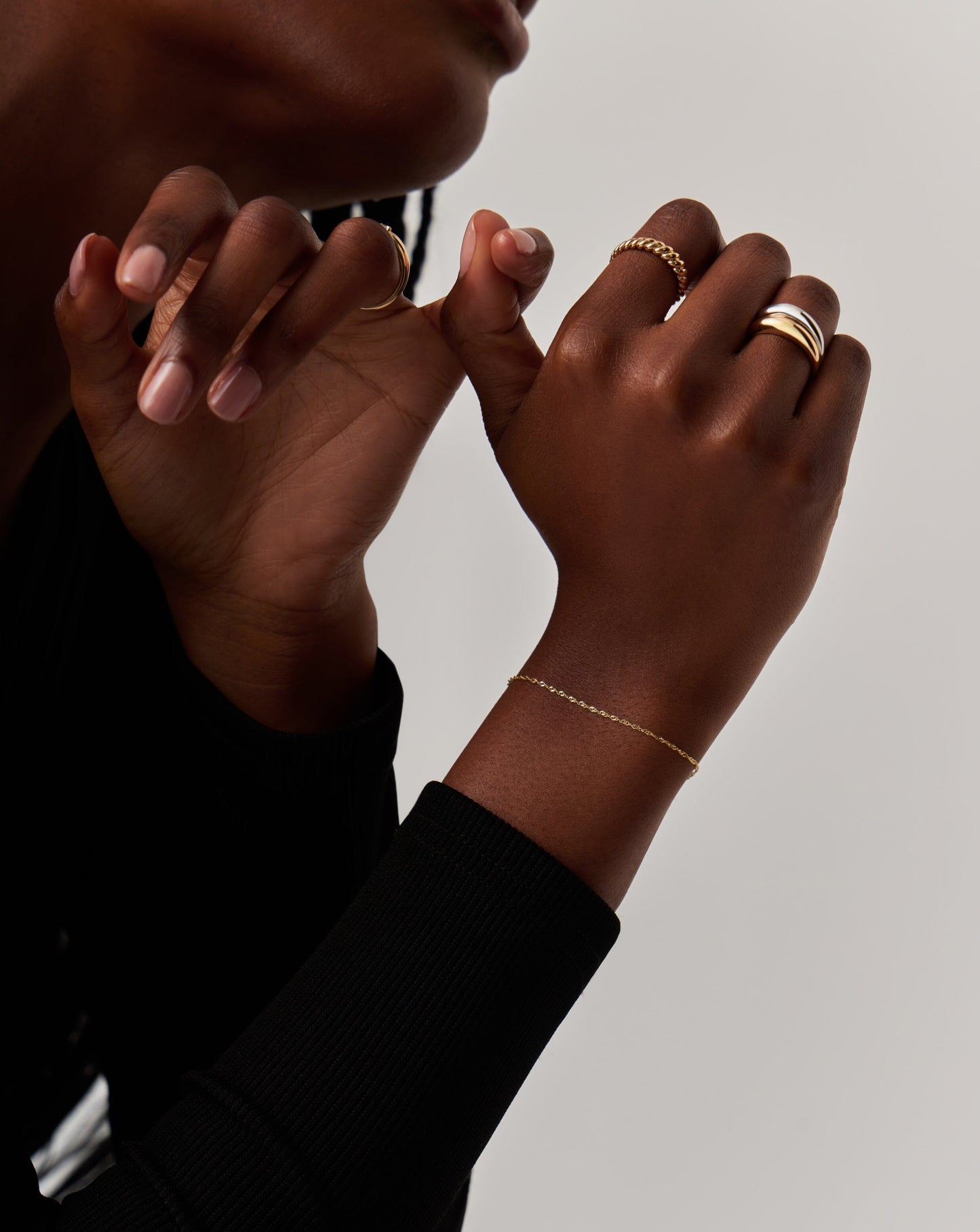 Fine Twisted Chain Bracelet | 14ct Solid Gold