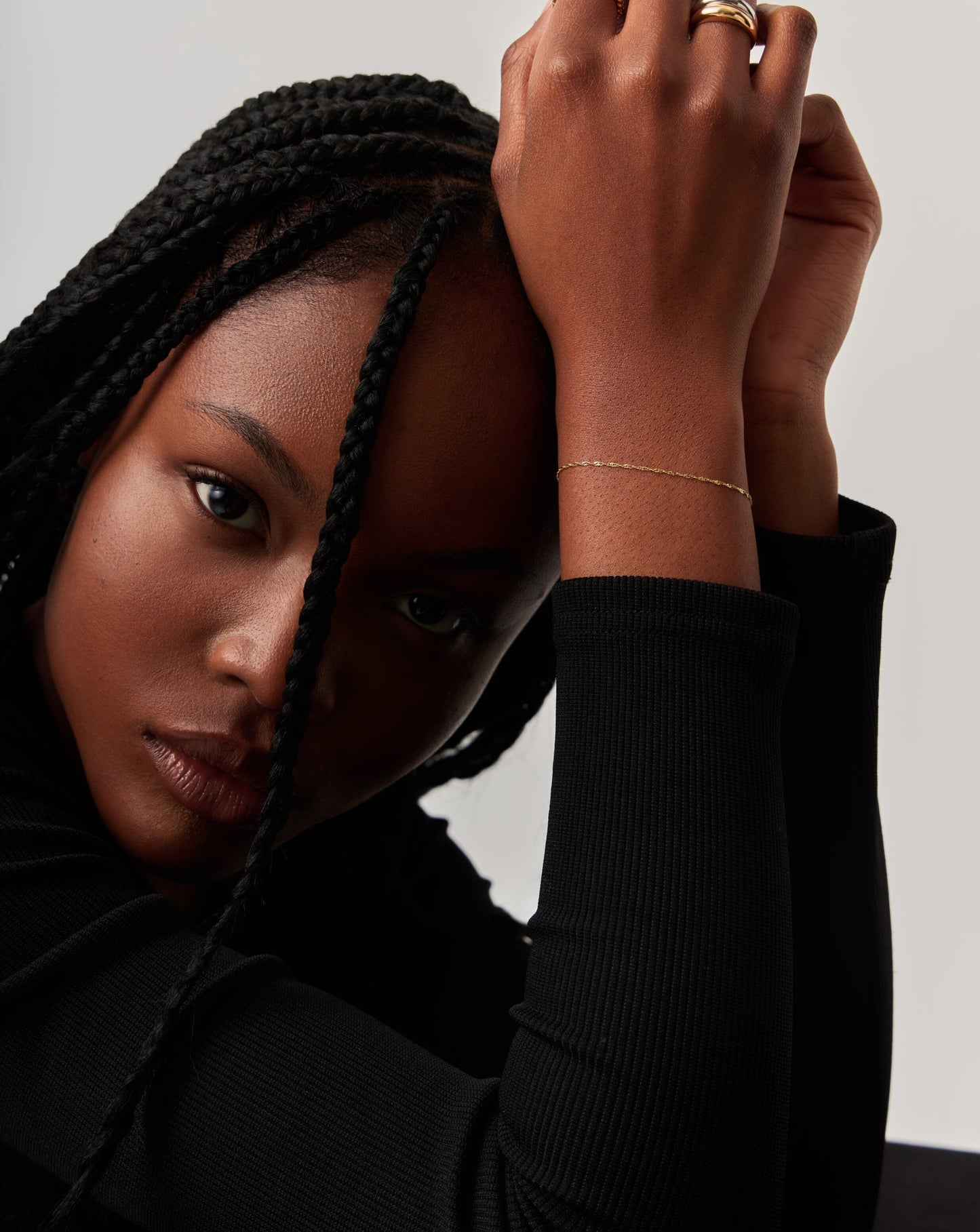 Fine Twisted Chain Bracelet | 14ct Solid Gold