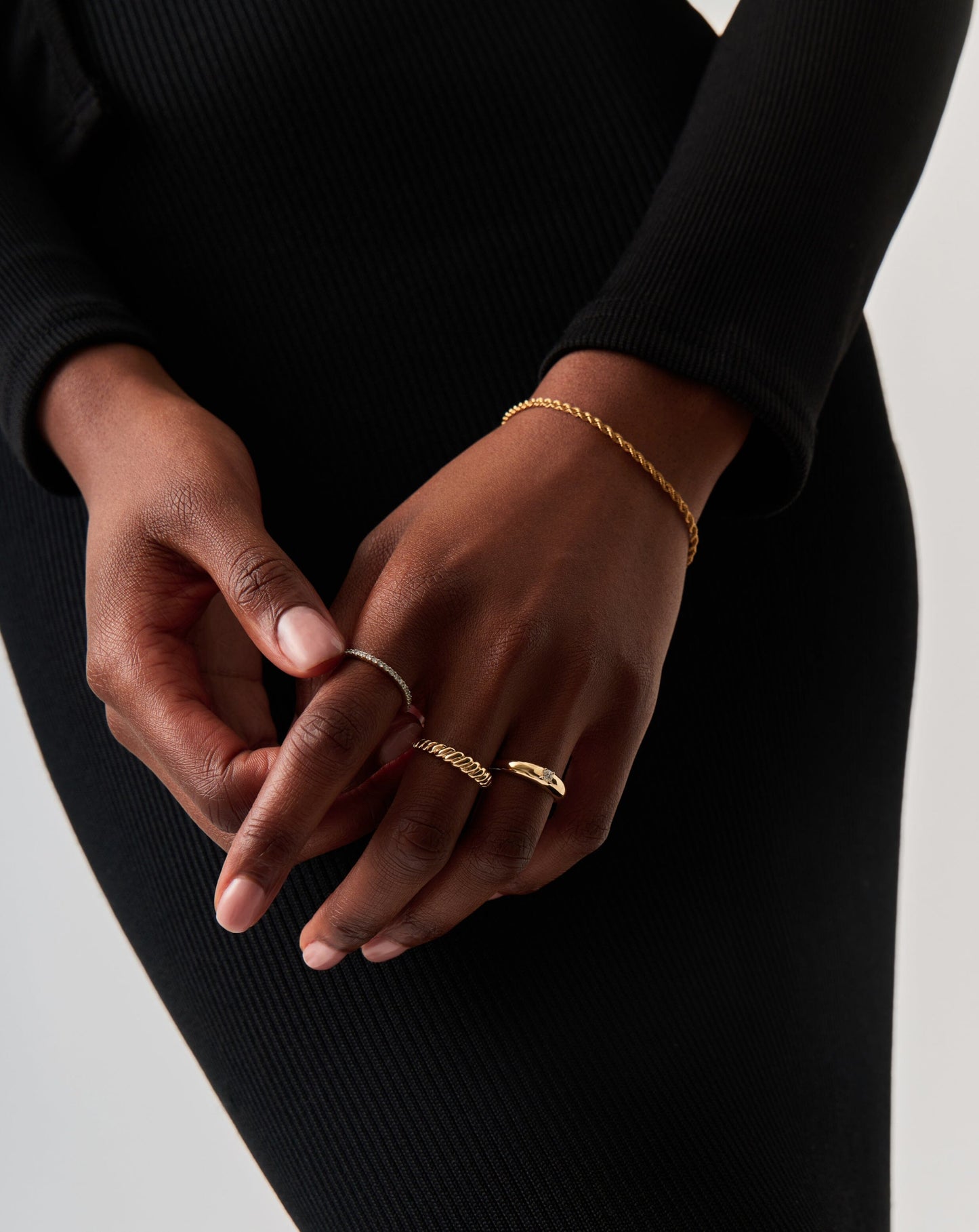 Fine Twisted Classic Ring | 14ct Solid Gold
