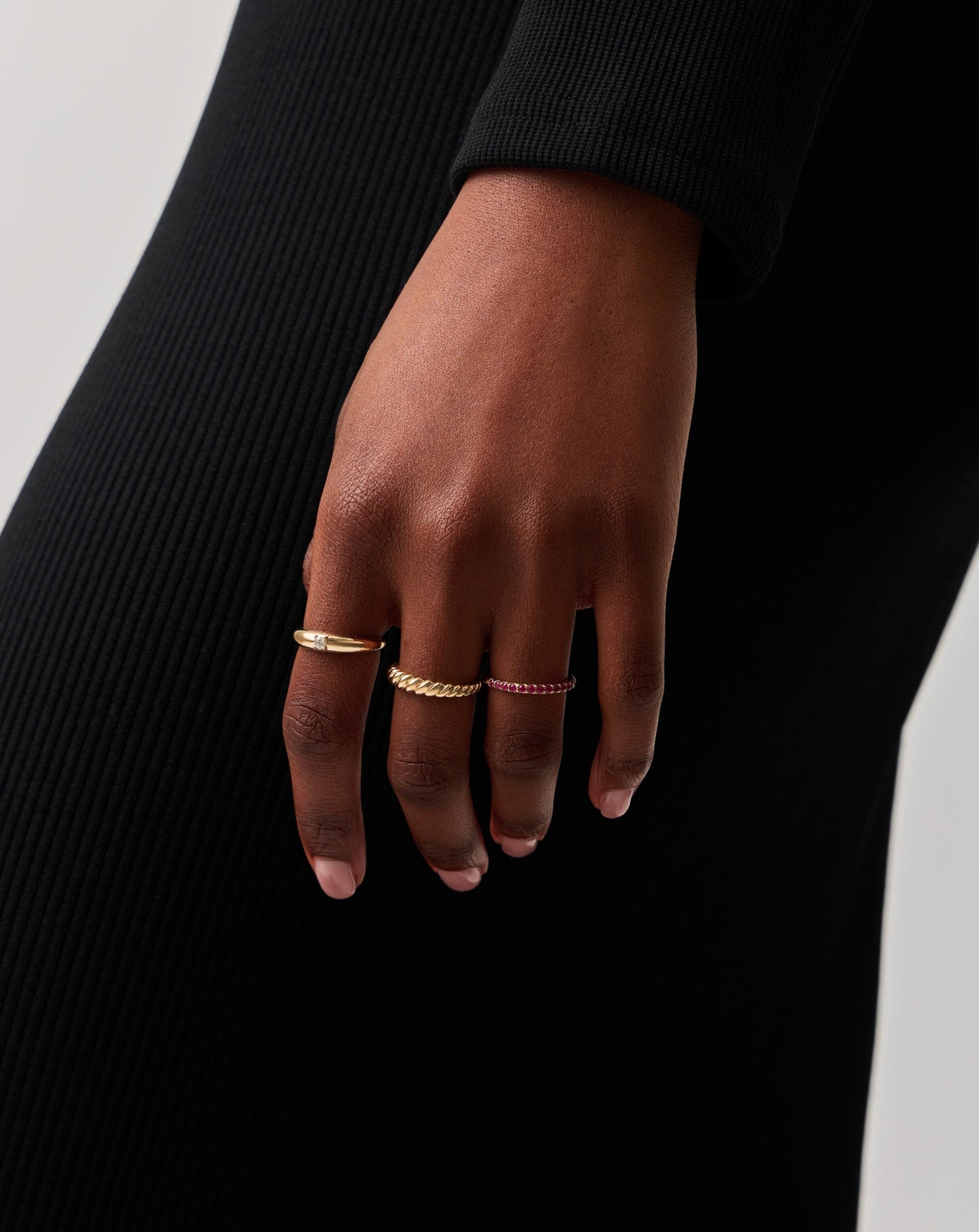 Fine Twisted Classic Ring | 14ct Solid Gold