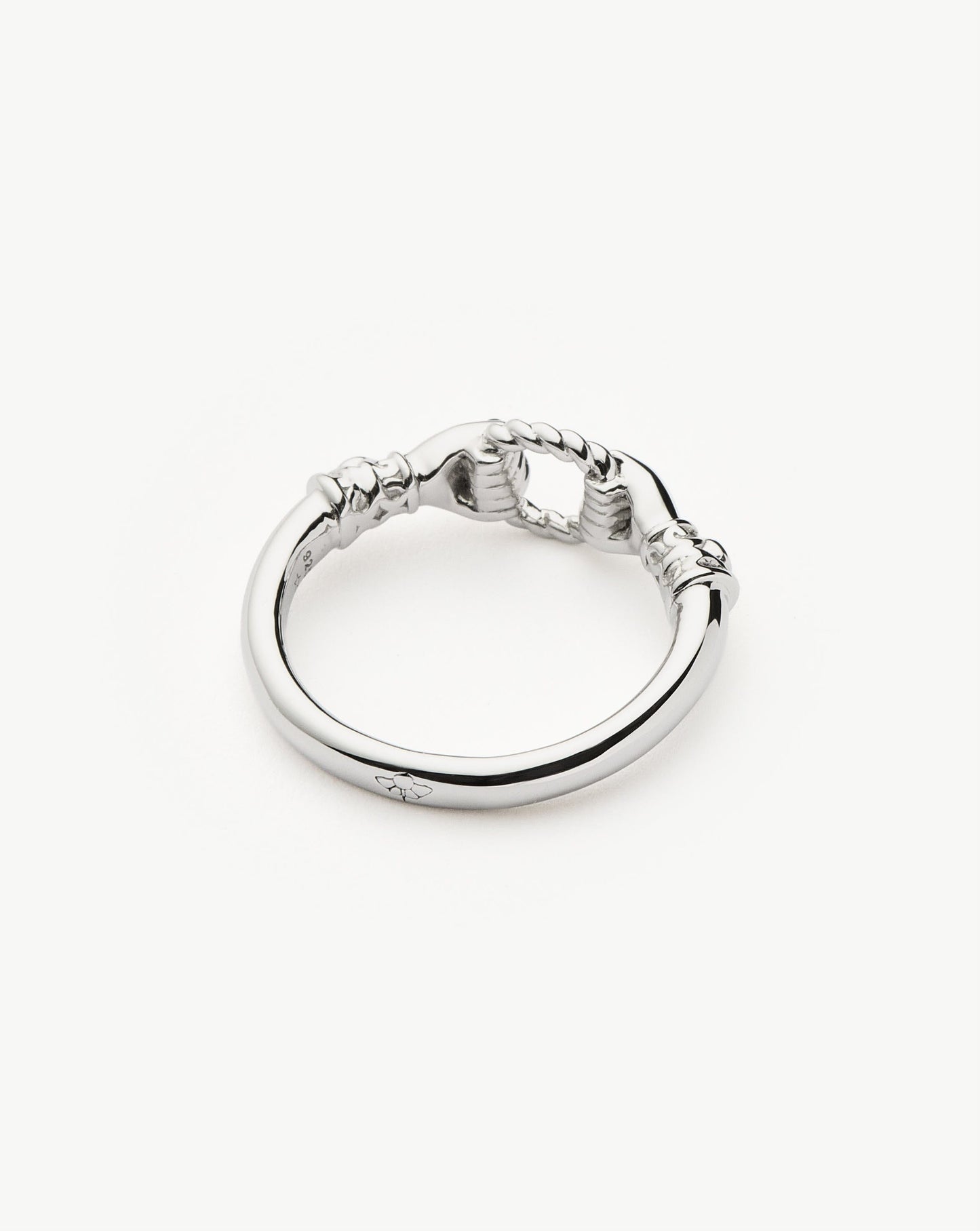 Harris Reed In Good Hands Stacking Ring | Sterling Silver/Cubic Zirconia & Black Onyx