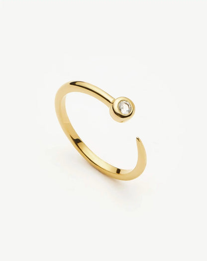 Interstellar Ring | 18ct Gold Vermeil/Cubic Zirconia