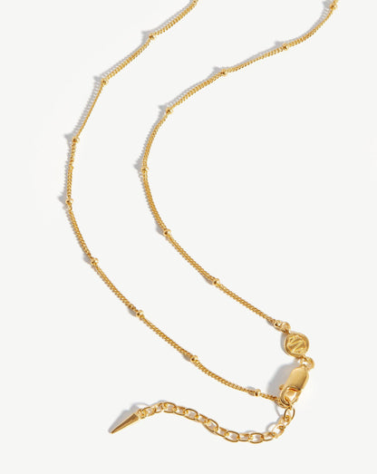 Long Bobble Chain Necklace | 18ct Gold Vermeil