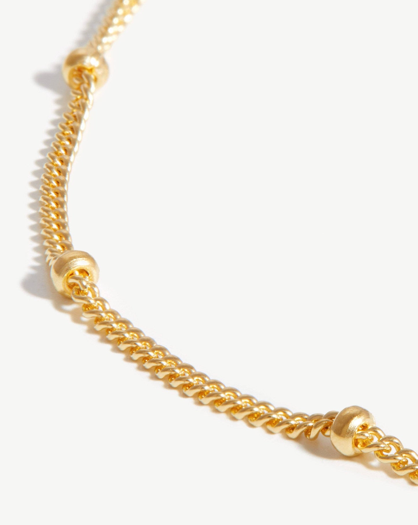 Long Bobble Chain Necklace | 18ct Gold Vermeil