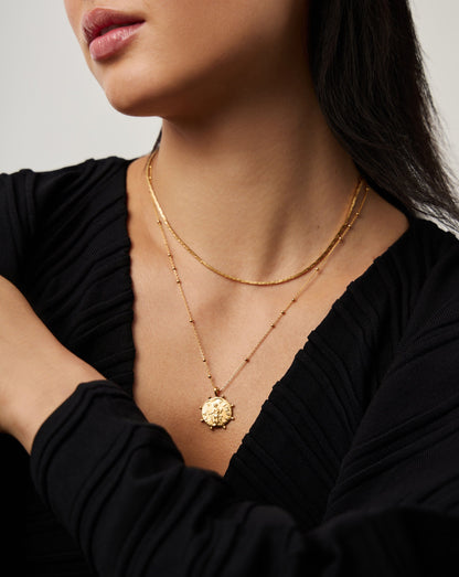 Lucy Williams Beaded Coin Necklace