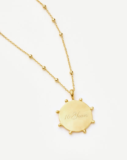 Lucy Williams Beaded Coin Necklace