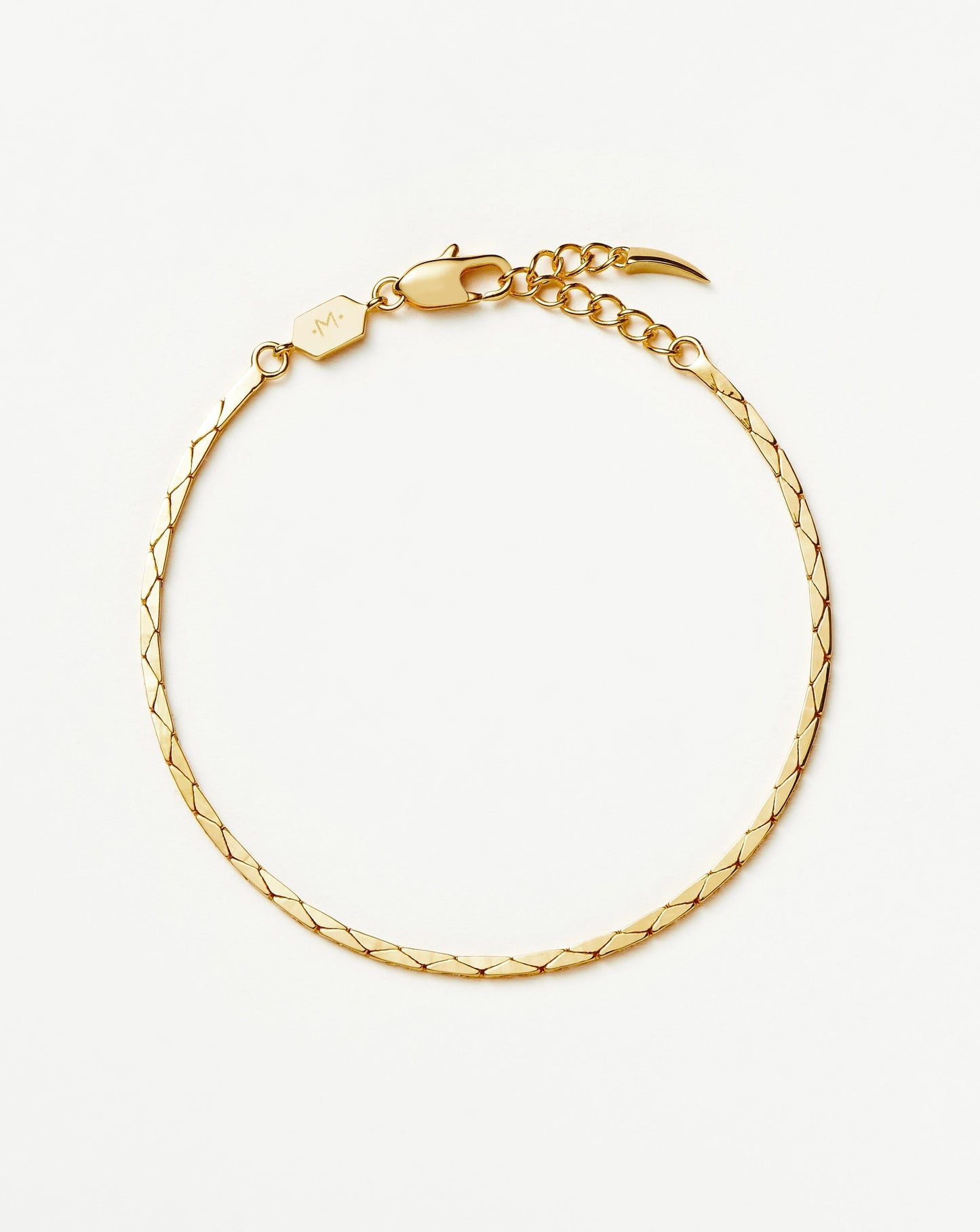 Lucy Williams Cobra Snake Chain Bracelet | 18ct Gold Plated